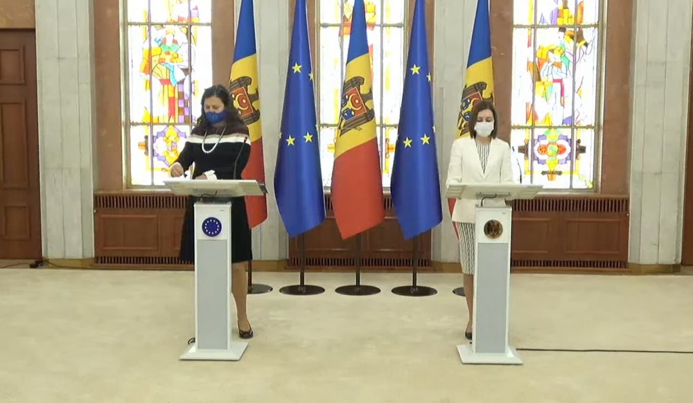 LIVE // Declarații de presă susținute de Maia Sandu și Katarína Mathernová
